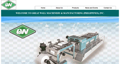 Desktop Screenshot of greatwallmachinery.com